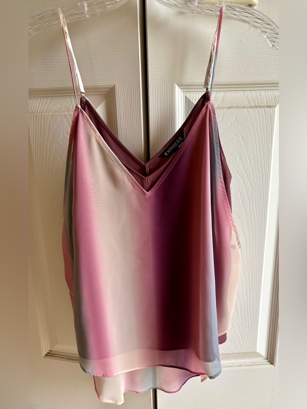 Express Ombre V-Neck Satin Cami